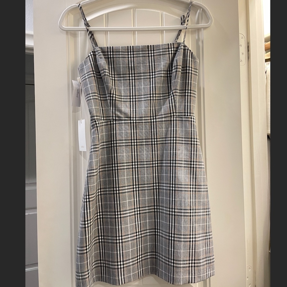 Aritzia Wilfred Plaid Mini Dress - 2